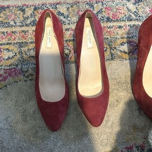 2 Pairs Cole Haan Size 8 8 1/2 heels reddish burgandy